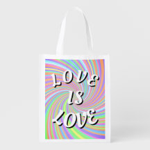 Love Is Love Pride Grocery Bag