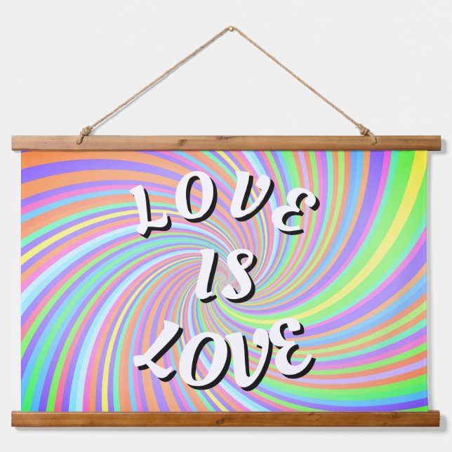 Love Is Love Pride   Hanging Tapestry (Front)