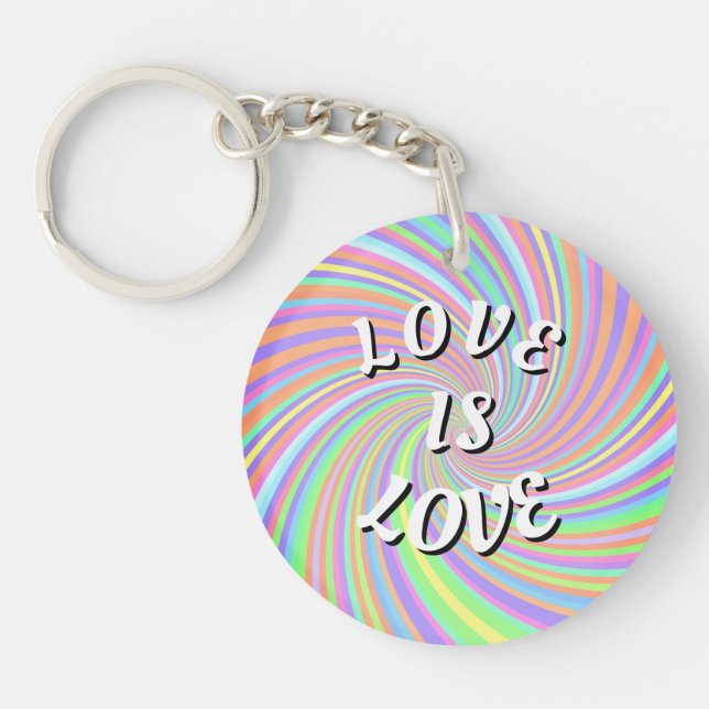 Love Is Love Pride Keychain (Front)