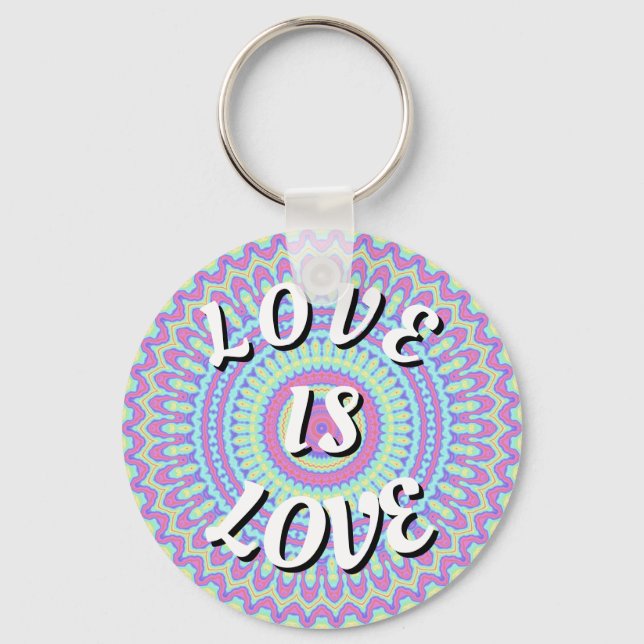 Love Is Love Pride Keychain (Front)