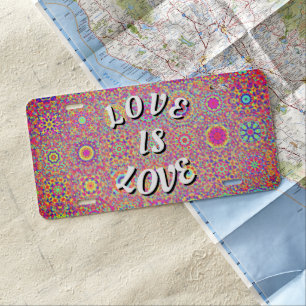 Love Is Love Pride License Plate