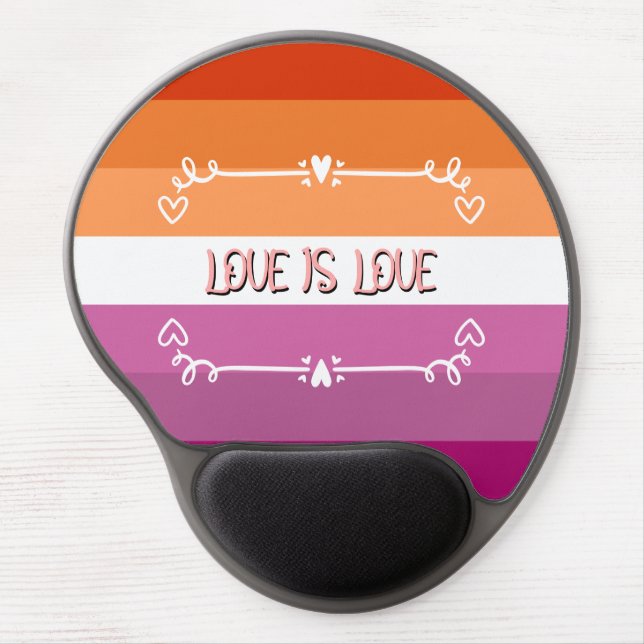 Love is Love Pride Month Gel Mousepad (Front)
