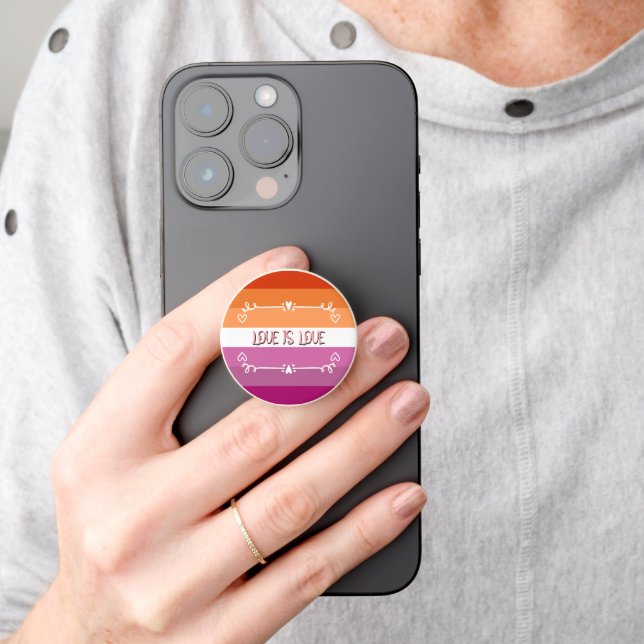 Love is Love Pride Month PopSocket (Hand)