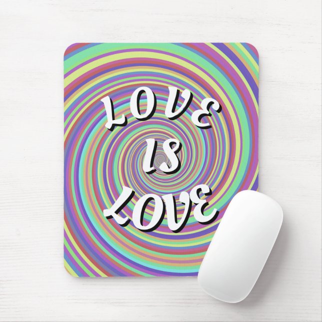 Love Is Love Pride Mouse Pad (With Mouse)