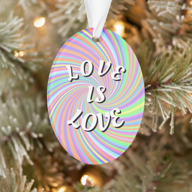 Love Is Love Pride Ornament (Tree)