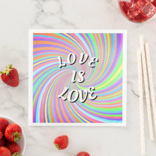 Love Is Love Pride  Paper Dinner Napkins