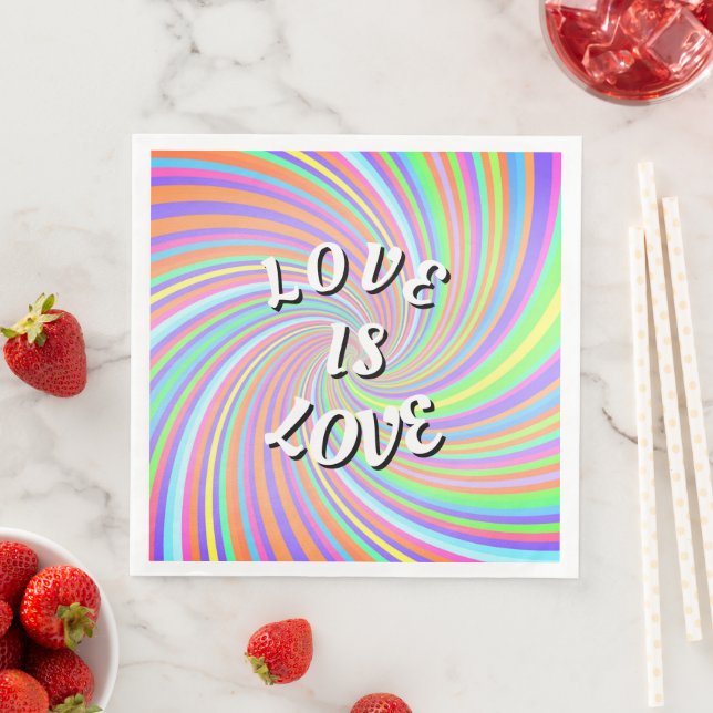 Love Is Love Pride  Paper Dinner Napkins (Insitu)