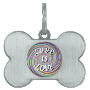 Love Is Love Pride Pet ID Tag