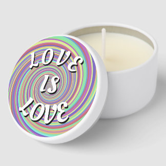 Love Is Love Pride Phone Ring Stand Mini Candle Favors