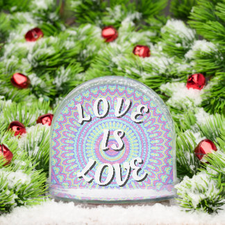 Love Is Love Pride Phone Ring Stand Snow Globe