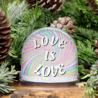 Love Is Love Pride Phone Ring Stand Snow Globe
