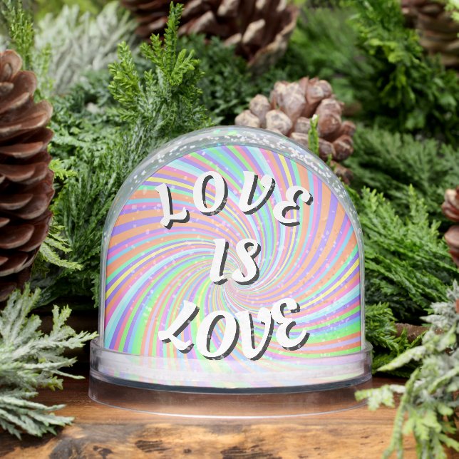 Love Is Love Pride  Phone Ring Stand Snow Globe (Winter)
