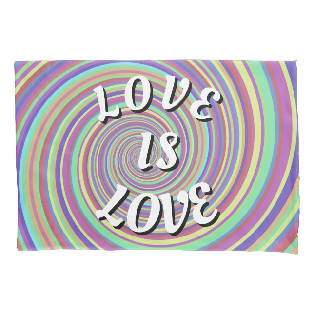 Love Is Love Pride Pillow Case (Front)