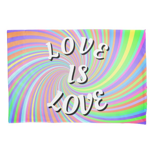 Love Is Love Pride Pillow Case (Front)