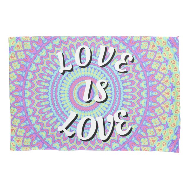 Love Is Love Pride Pillow Case (Front)