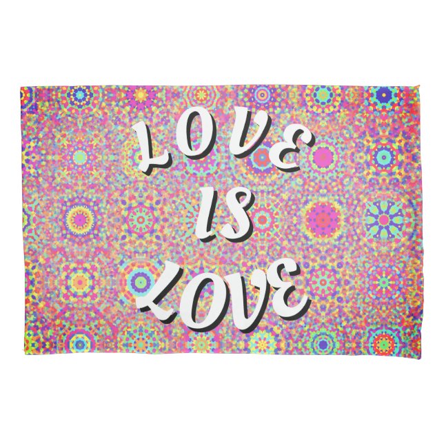 Love Is Love Pride Pillow Case (Front)