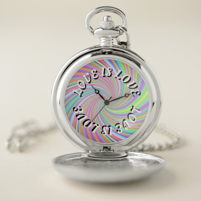 Love Is Love Pride Pocket Watch (Inside)