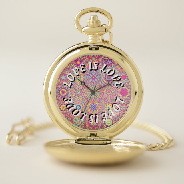 Love Is Love Pride Pocket Watch (Inside)