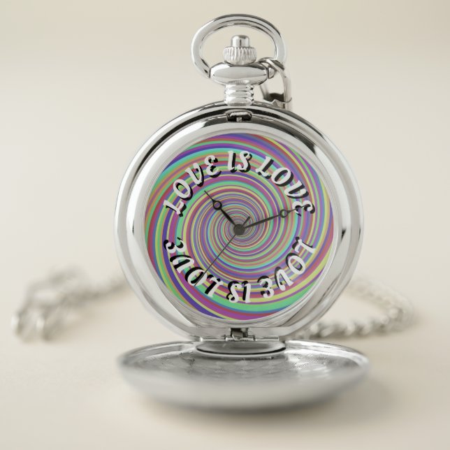 Love Is Love Pride Pocket Watch (Inside)