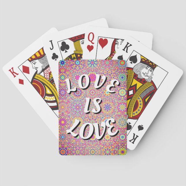 Love Is Love Pride Poker Cards (Back)