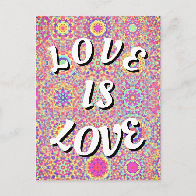 Love Is Love Pride Postcard (Front)