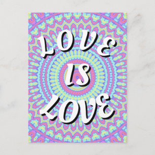 Love Is Love Pride Postcard