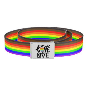 Love is Love Pride Rainbow Belt