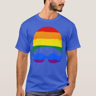 Love Is Love Pride Rainbow Swimming retro T-Shirt