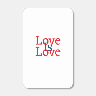 Love is love pride red blue June LGBTQ simple text Matchboxes