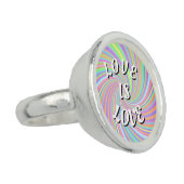 Love Is Love Pride Ring (Side)