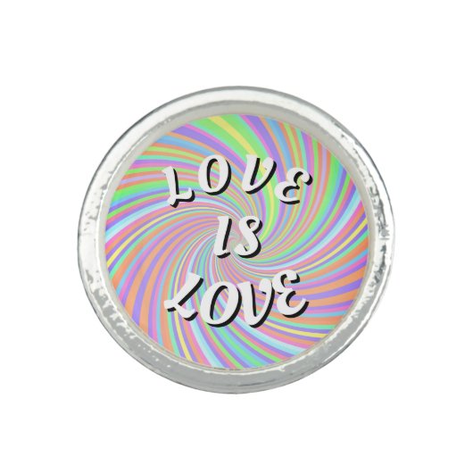Love Is Love Pride Ring (Front)