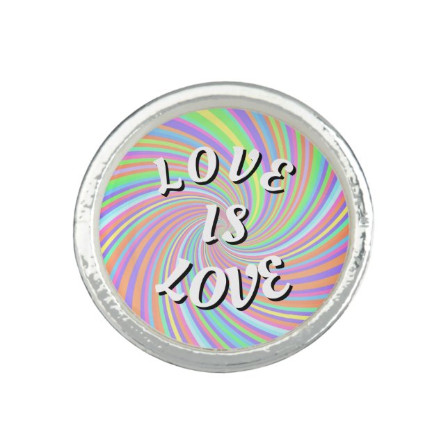 Love Is Love Pride Ring (Front)