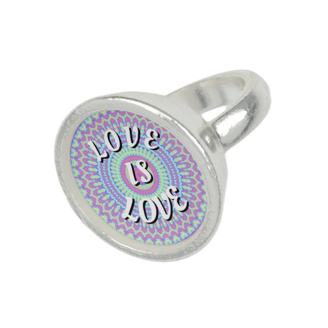 Love Is Love Pride  Ring (Top)