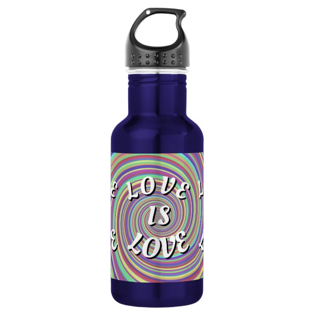 Love Is Love Pride Stainless Steel Water Bottle (Front)