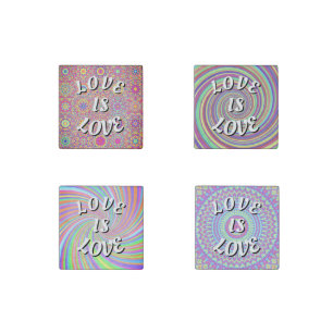 Love Is Love Pride Stone Magnet