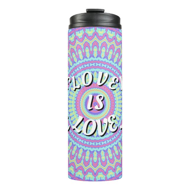 Love Is Love Pride Thermal Tumbler (Front)