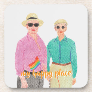 Love is Love Pride Valentine's Day Beverage Coaster