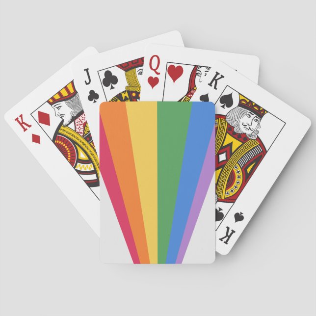 Love is Love Pride Valentine's Day Poker Cards (Back)