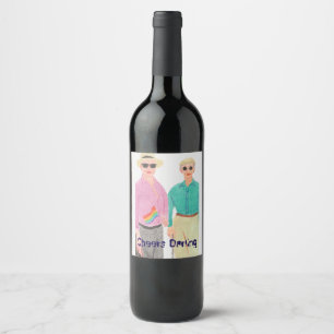 Love is Love Pride Valentine's Day Wine Label