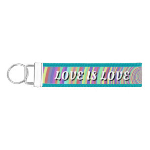Love Is Love Pride Wrist Keychain