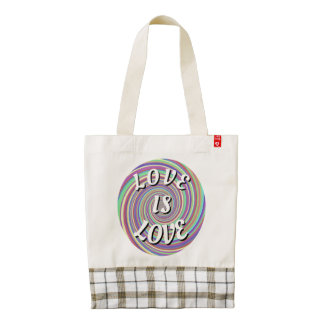 Love Is Love Pride  Zazzle HEART Tote Bag