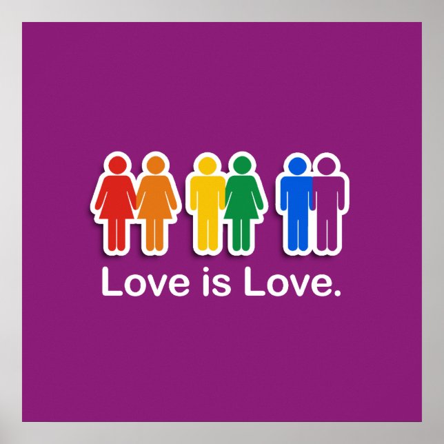 LOVE IS LOVE PURPLE POSTER (Front)
