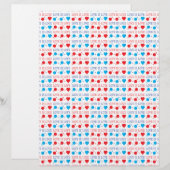 LOVE is LOVE quote in red and blue (Front/Back)