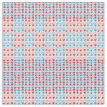 LOVE is LOVE quote in red and blue Fabric