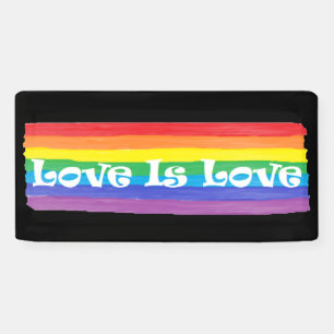 Love is Love Rainbow Banner