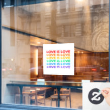 Love is Love Rainbow Colors Gay LGBT Pride