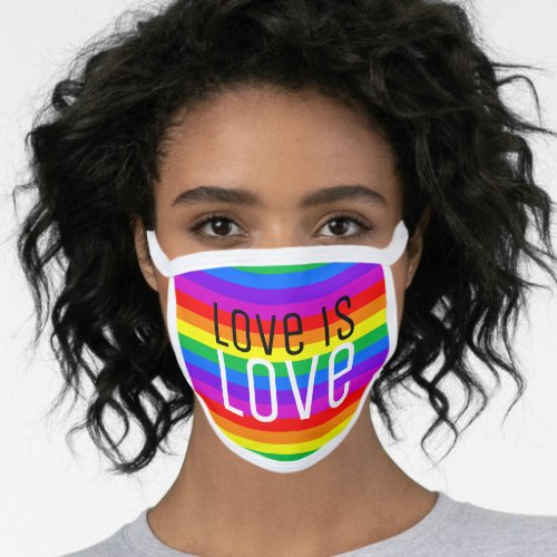Love is Love Rainbow Face Mask