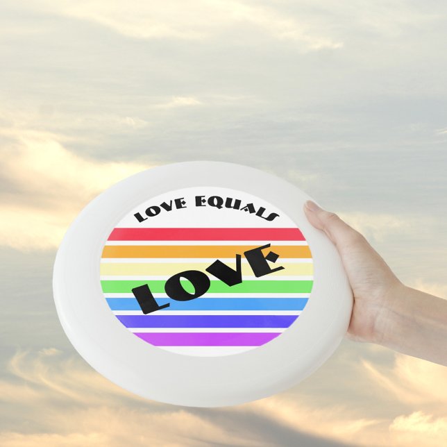 Love is Love Rainbow Flag Equality Wham-O Frisbee (Creator Uploaded)