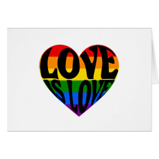 Love is love, rainbow heart cards