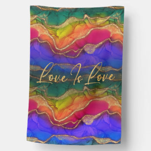 Love Is Love Rainbow House Flag
